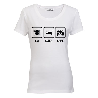 Eat. Sleep. Game - Ladies - T-Shirt