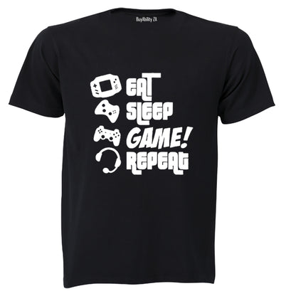 Eat. Sleep. Game - Adults - T-Shirt
