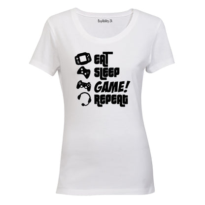 Eat. Sleep. Game - Ladies - T-Shirt