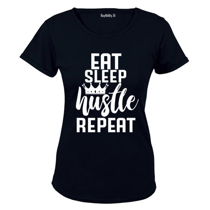 Eat. Sleep. Hustle - Ladies - T-Shirt - BuyAbility