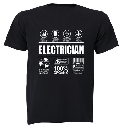 Electrician Label - Adults - T-Shirt - BuyAbility South Africa