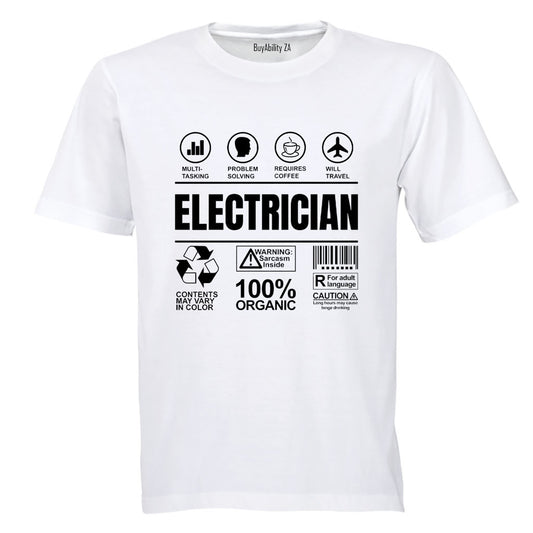 Electrician Label - Adults - T-Shirt