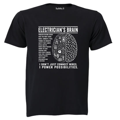 Electrician's Brain - Adults - T-Shirt - BuyAbility South Africa