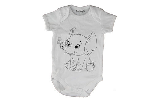 Elephant - Baby Grow