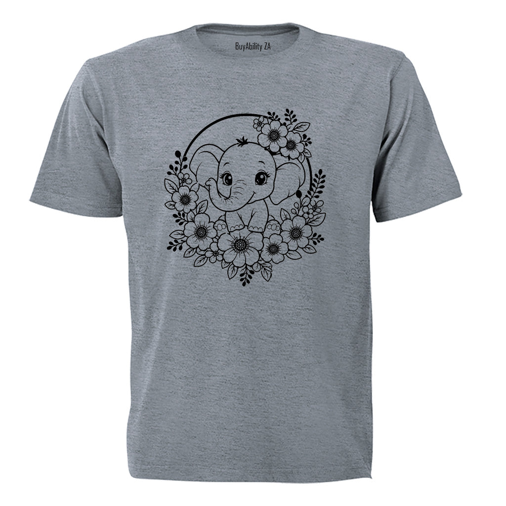 Elephant Wreath - Kids T-Shirt - BuyAbility South Africa