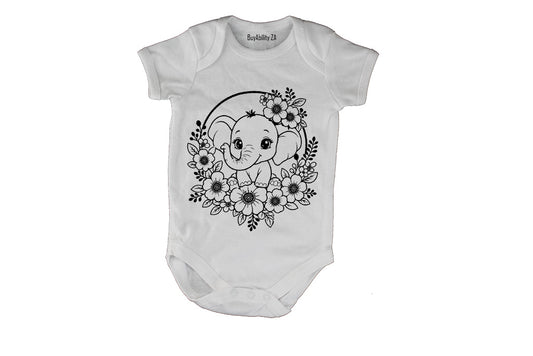 Elephant Wreath - Baby Grow - BuyAbility South Africa
