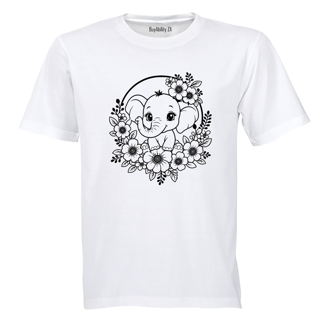 Elephant Wreath - Kids T-Shirt - BuyAbility South Africa