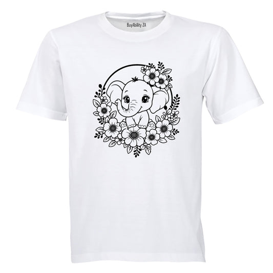 Elephant Wreath - Kids T-Shirt - BuyAbility South Africa