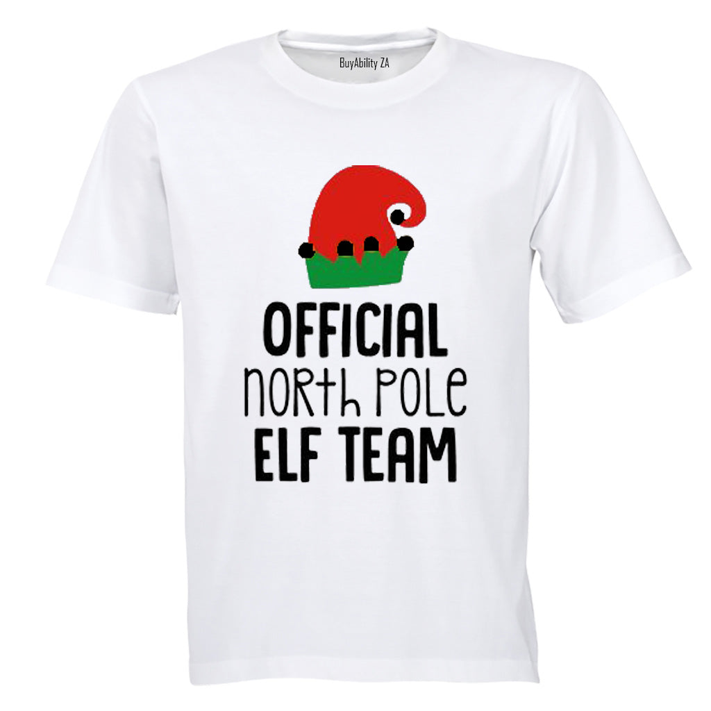 Official North Pole Team - Christmas - Adults - T-Shirt