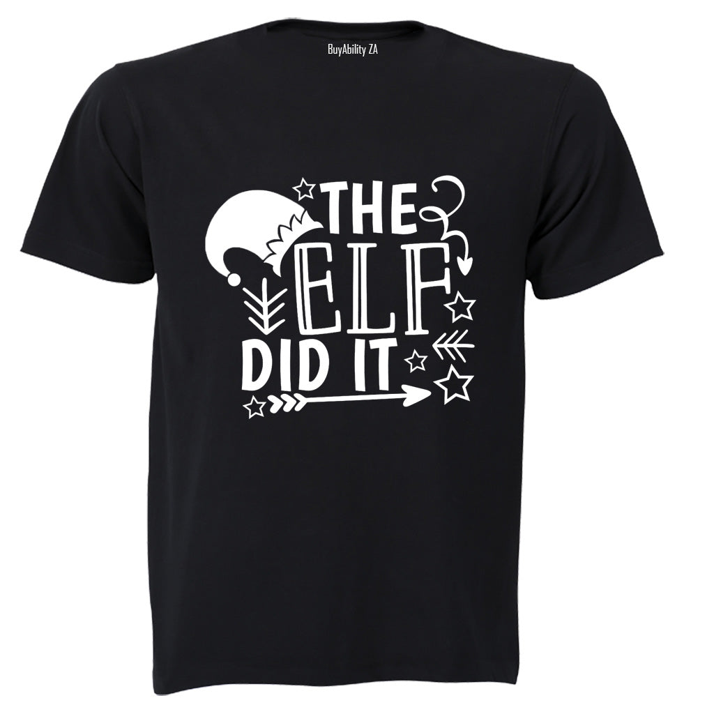 Elf Did It - Christmas - Adults - T-Shirt