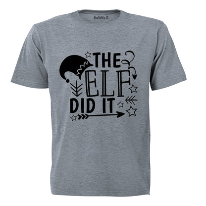 Elf Did It - Christmas - Adults - T-Shirt