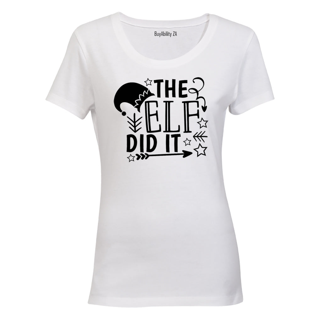 Elf Did It - Christmas - Ladies - T-Shirt