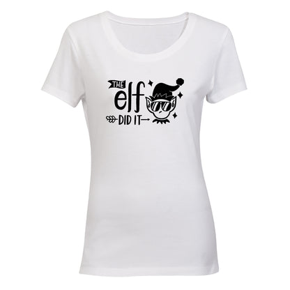 Elf Did It - Christmas - Ladies - T-Shirt - BuyAbility South Africa
