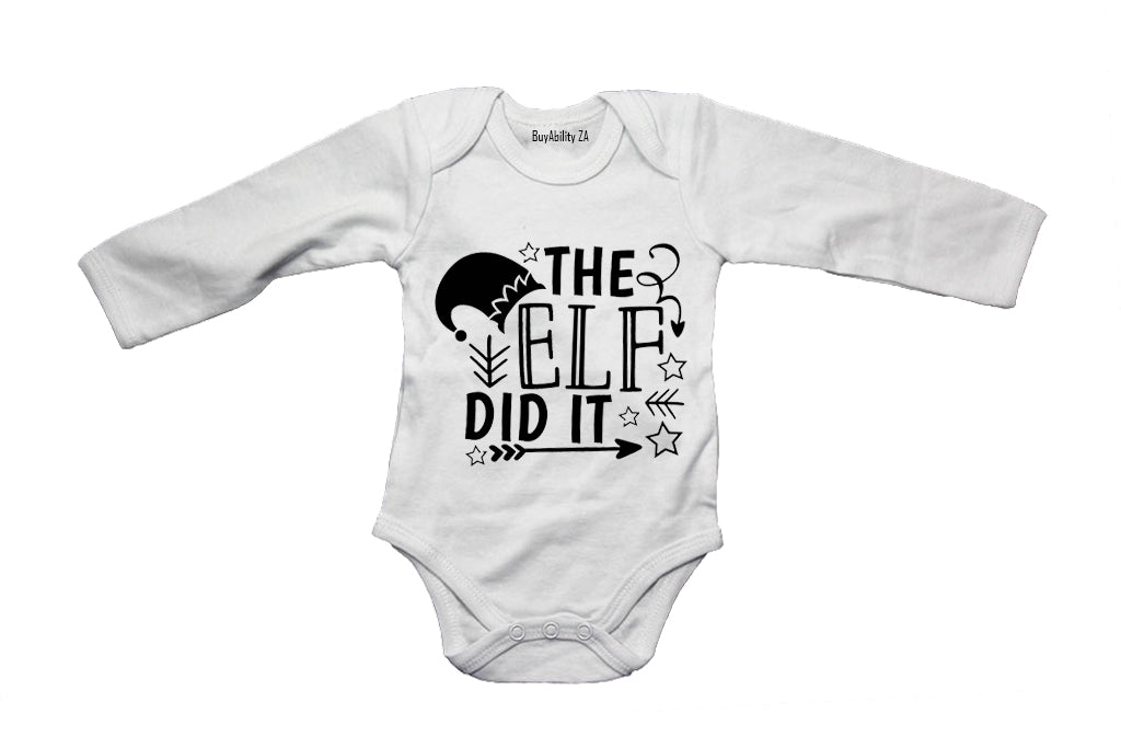 Elf Did It - Christmas - Baby Grow