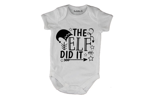 Elf Did It - Christmas - Baby Grow