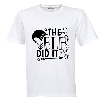 Elf Did It - Christmas - Adults - T-Shirt