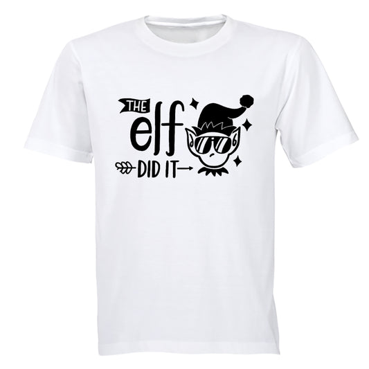 Elf Did It - Christmas - Adults - T-Shirt - BuyAbility South Africa