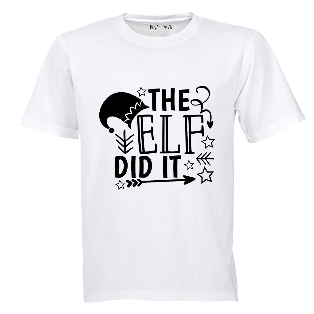 Elf Did It - Christmas - Kids T-Shirt