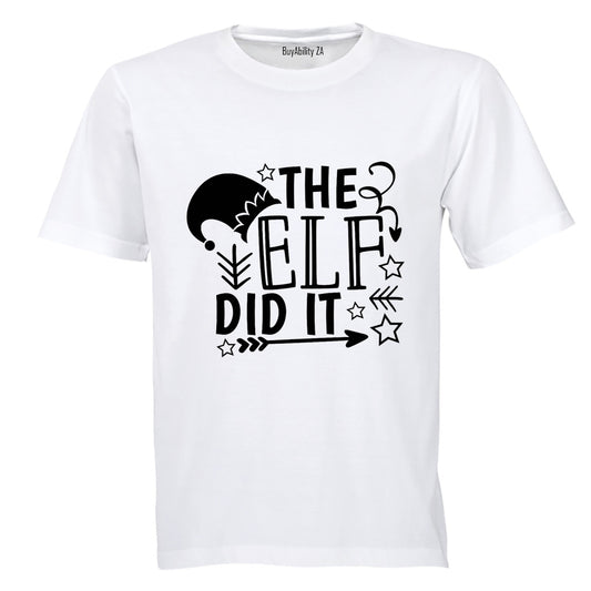 Elf Did It - Christmas - Kids T-Shirt