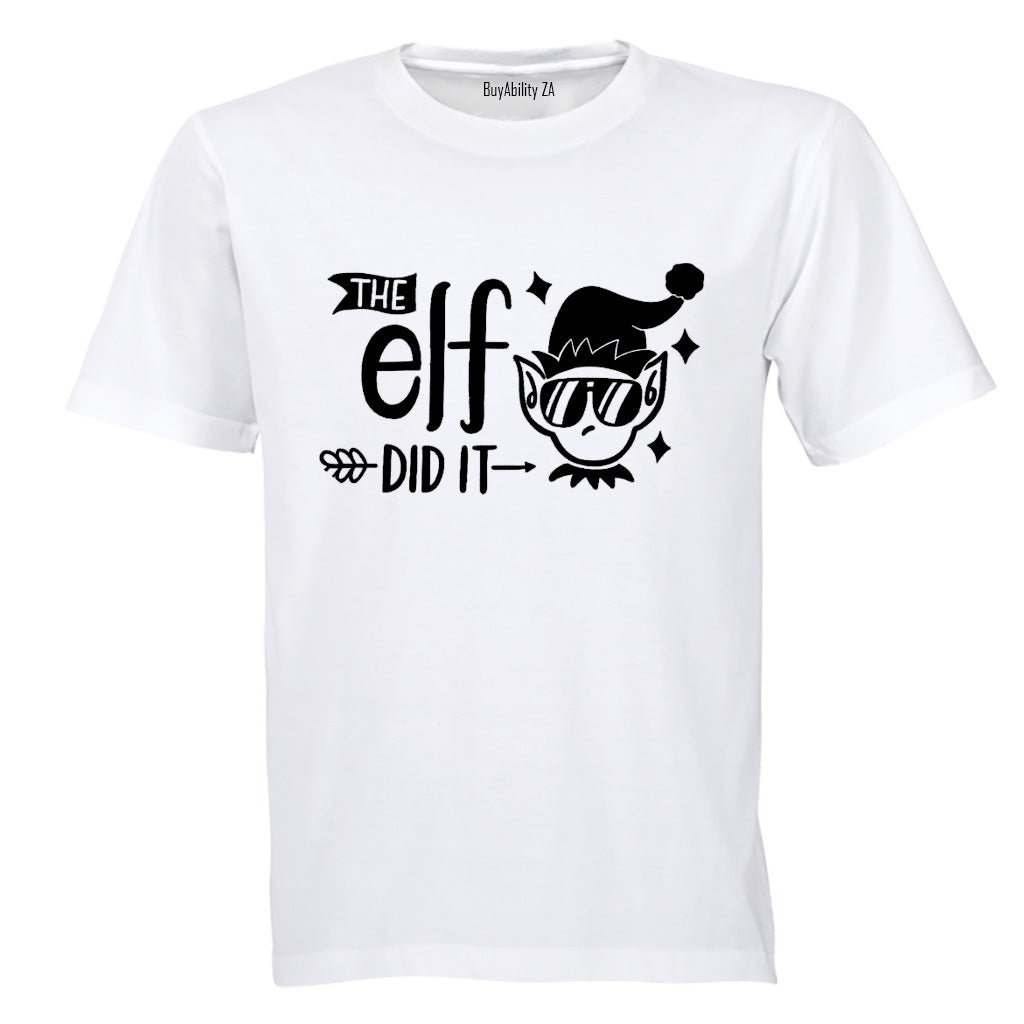 Elf Did It - Christmas - Adults - T-Shirt
