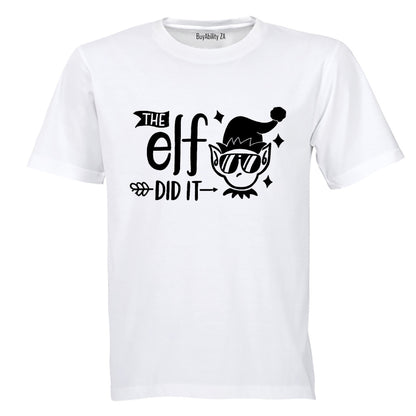 Elf Did It - Christmas - Adults - T-Shirt