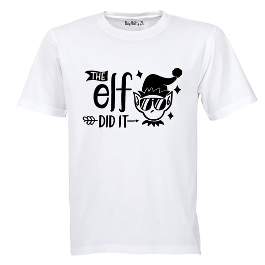 Elf Did It - Christmas - Adults - T-Shirt