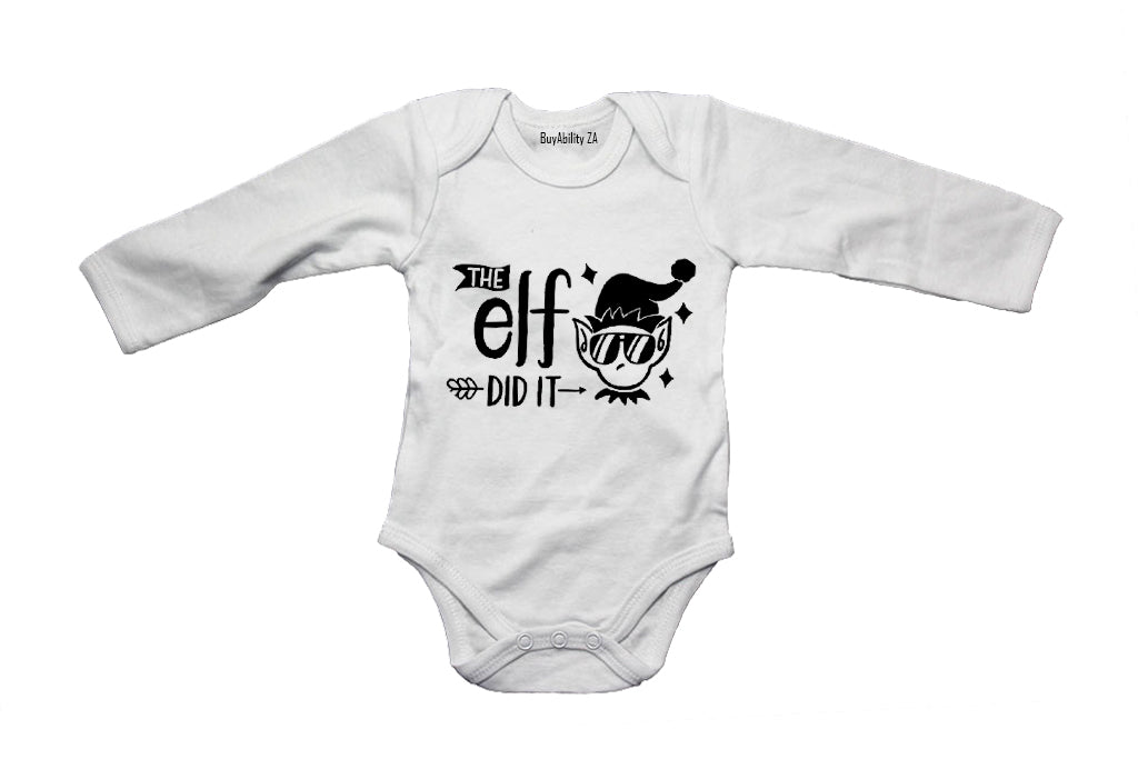 Elf Did It - Christmas - Baby Grow