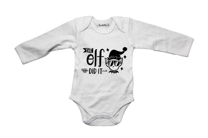 Elf Did It - Christmas - Baby Grow