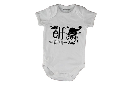 Elf Did It - Christmas - Baby Grow