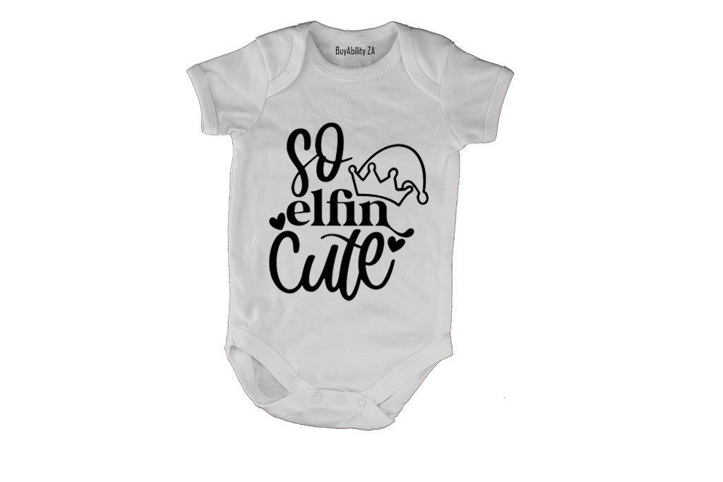 Elfin Cute - Christmas - Baby Grow