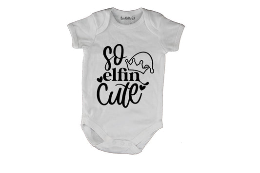 Elfin Cute - Christmas - Baby Grow