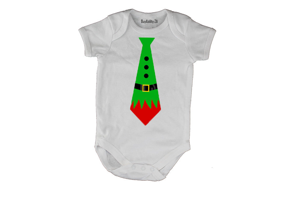 Elf Tie - Christmas - Baby Grow