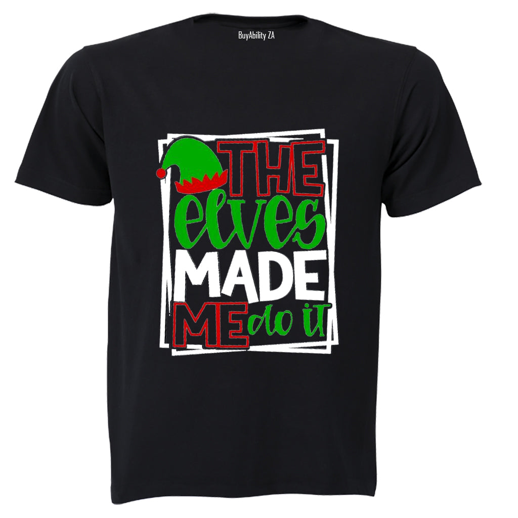 Elves Made Me Do It - Christmas - Kids T-Shirt