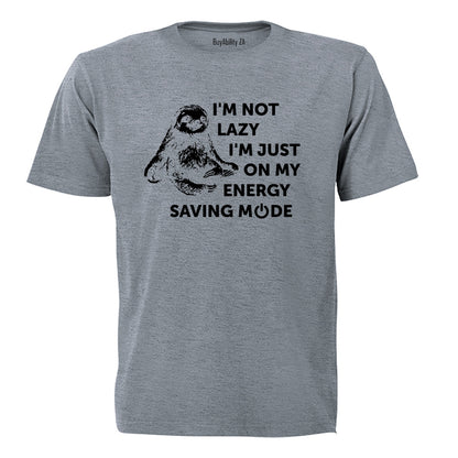 Energy Saving Mode Sloth - Adults - T-Shirt - BuyAbility South Africa