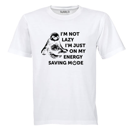 Energy Saving Mode Sloth - Adults - T-Shirt - BuyAbility South Africa