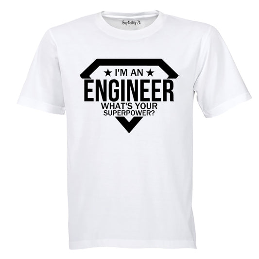 Engineer - Superpower - Adults - T-Shirt - BuyAbility