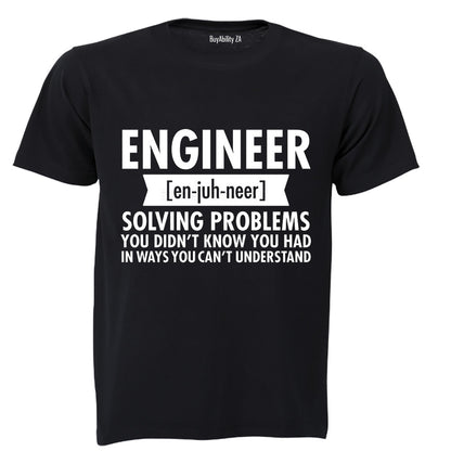 Engineer - En-juh-neer - Adults - T-Shirt