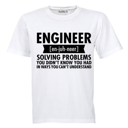 Engineer - En-juh-neer - Adults - T-Shirt