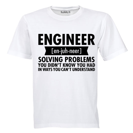 Engineer - En-juh-neer - Adults - T-Shirt