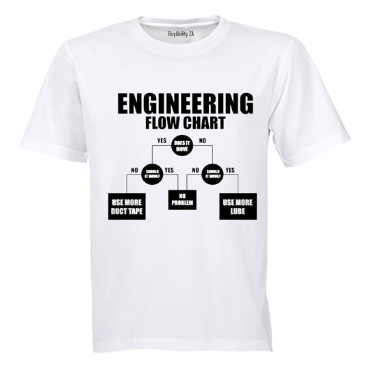 Engineering Flow Chart - Adults - T-Shirt - BuyAbility
