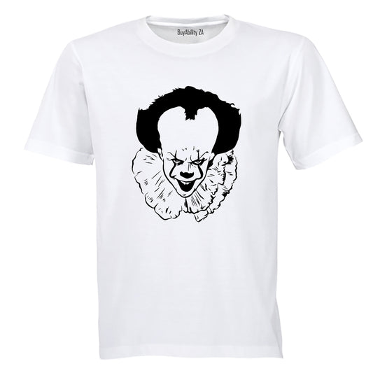Evil Clown - Halloween - Adults - T-Shirt