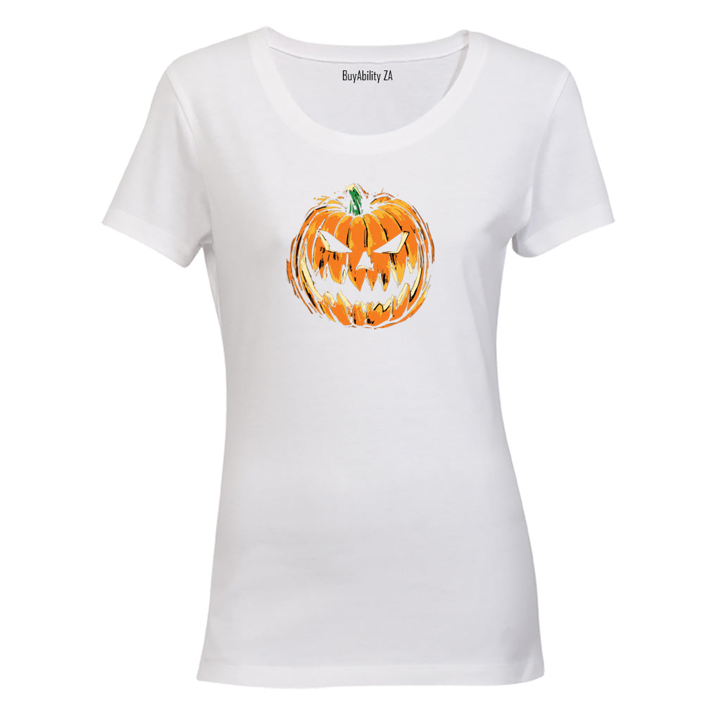 Evil Pumpkin - Halloween - Ladies - T-Shirt