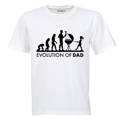 Evolution of Dad - BRAAI - Adults - T-Shirt