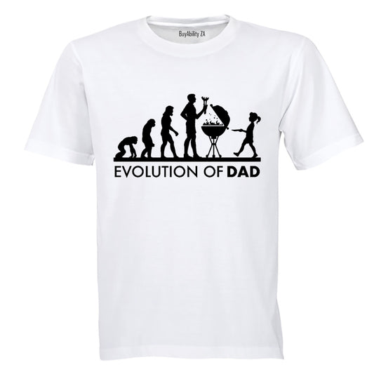 Evolution of Dad - BRAAI - Adults - T-Shirt