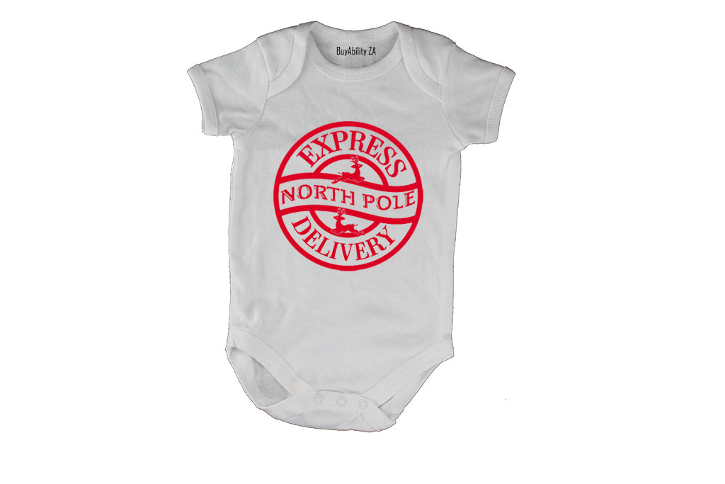 Express North Pole Delivery - Christmas - Baby Grow