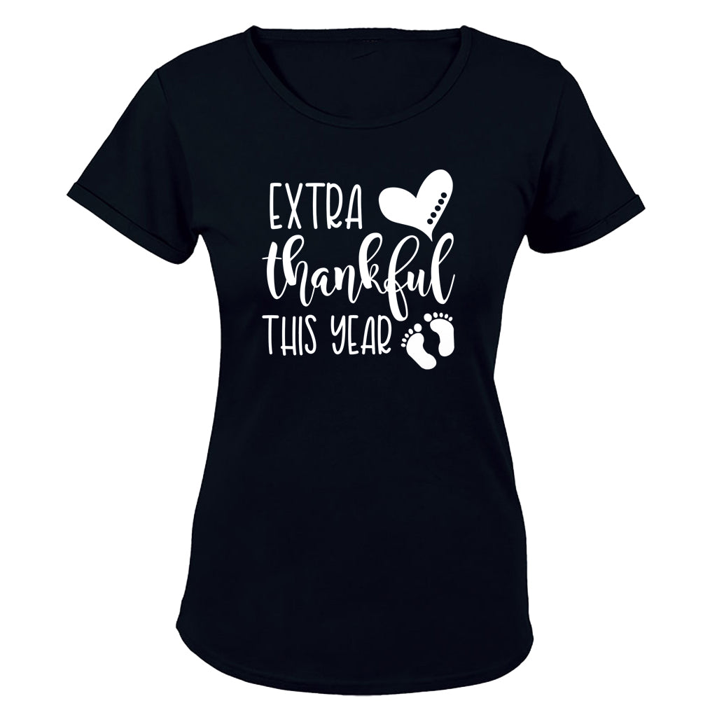 Extra Thankful - Pregnant - Ladies - T-Shirt - BuyAbility South Africa