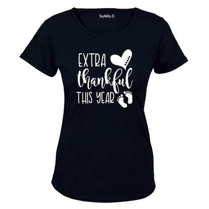 Extra Thankful - Pregnant - Ladies - T-Shirt