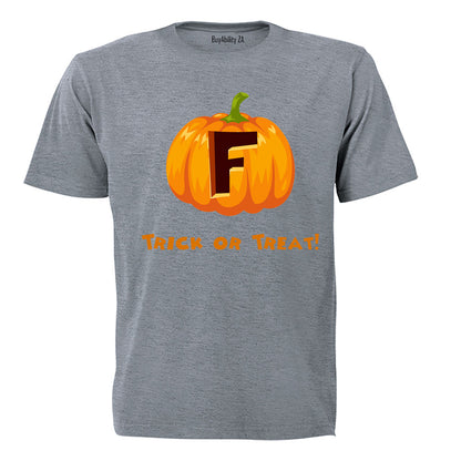 F - Halloween Pumpkin - Kids T-Shirt