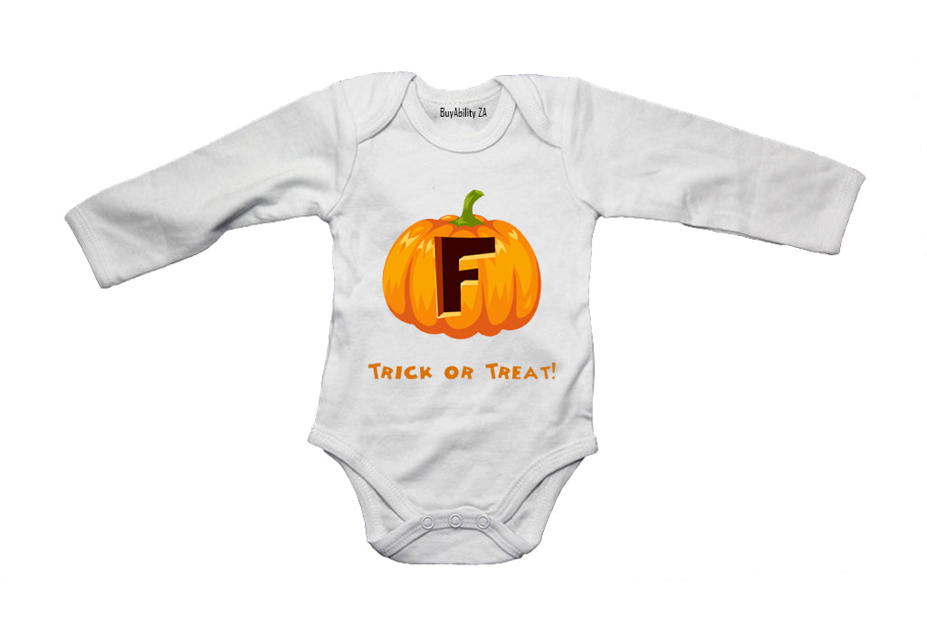 F - Halloween Pumpkin - Baby Grow