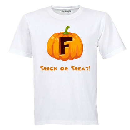 F - Halloween Pumpkin - Kids T-Shirt